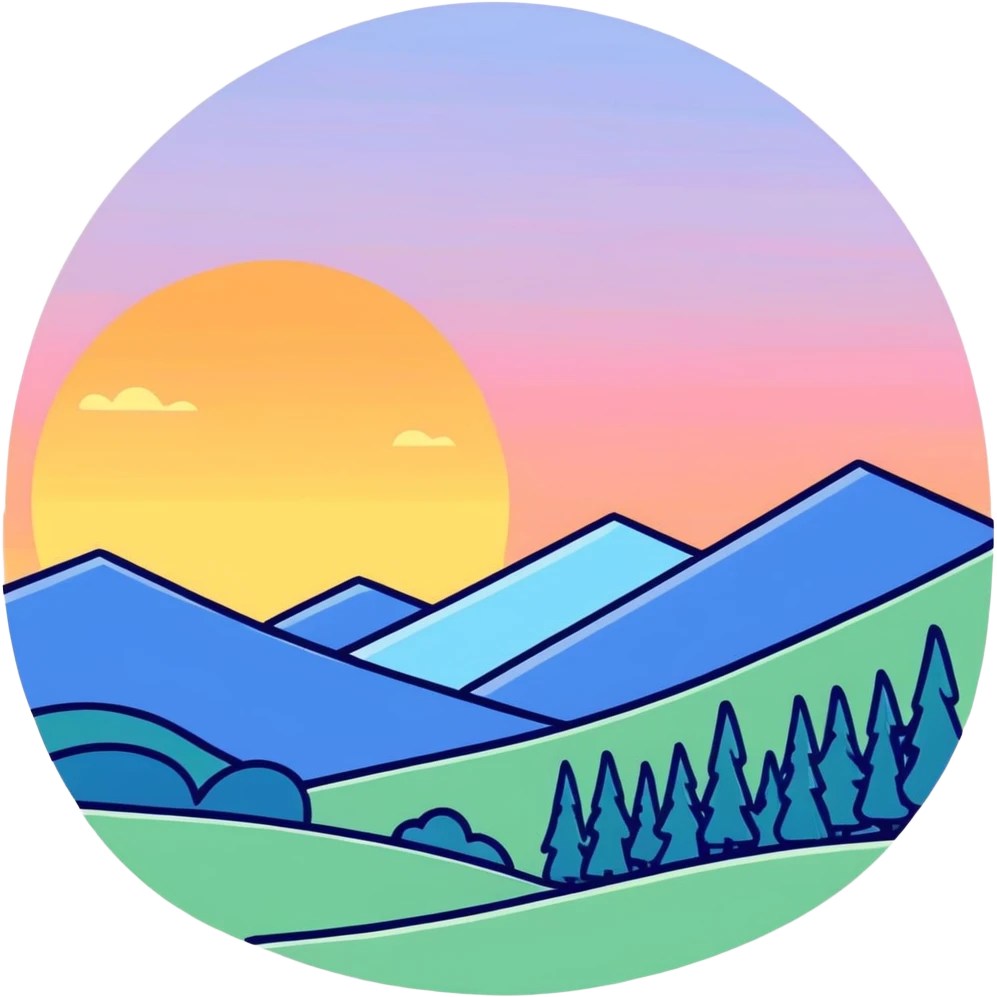 Sunrise in the morning on a clear day emoji