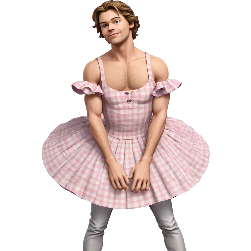 unique male crossdressing style emoji