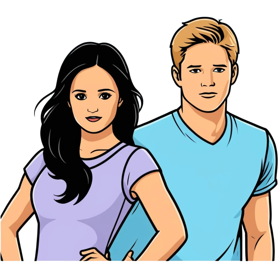 Danica McKellar and Trevor Donovan emoji