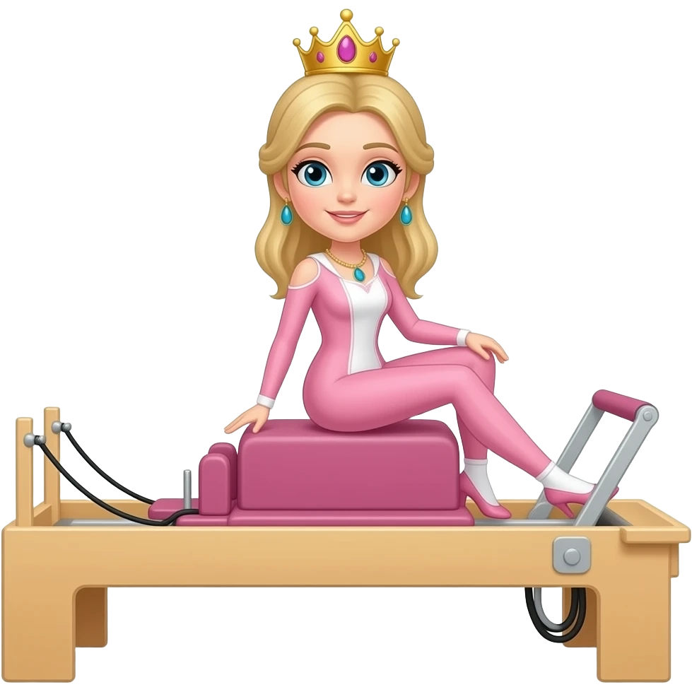 White Pilates princess emoji
