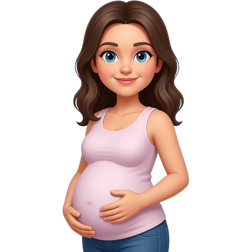 she has a baby bump emoji