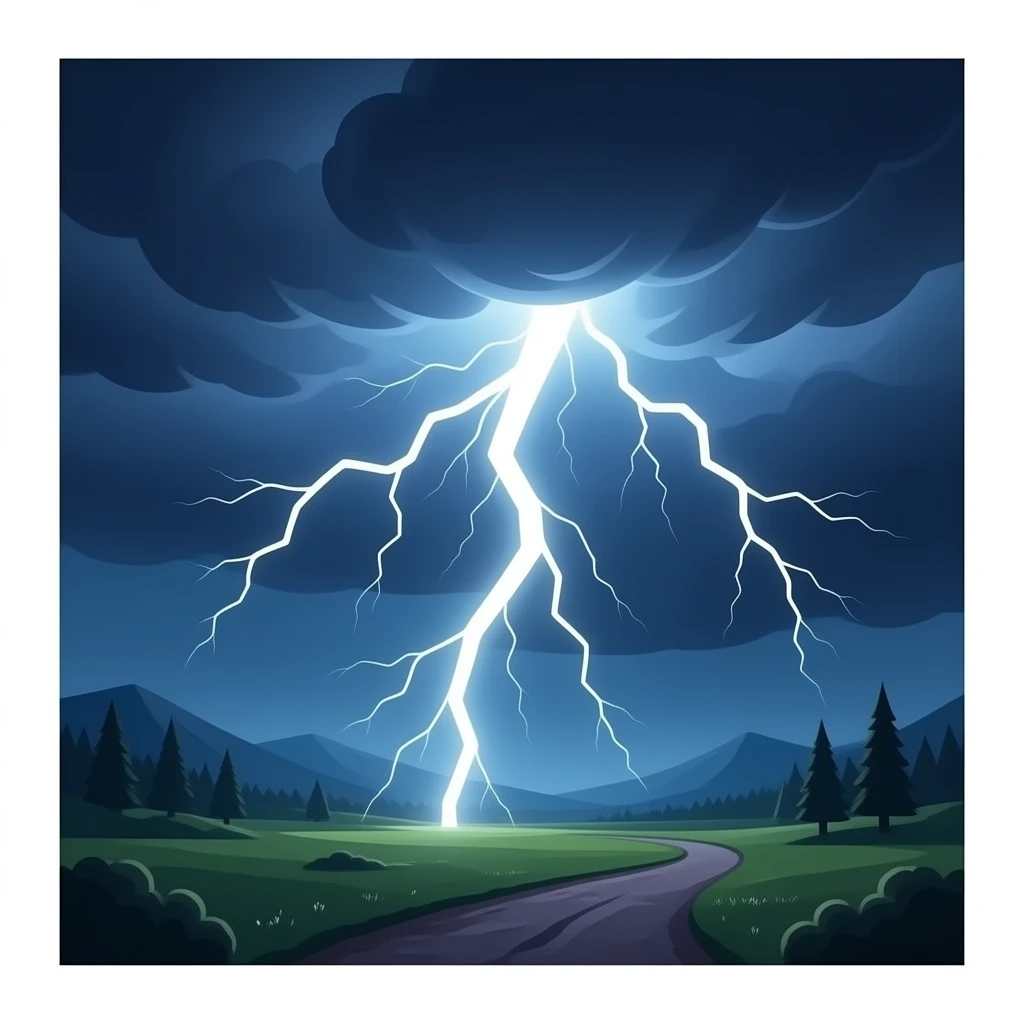 Lighting storm emoji