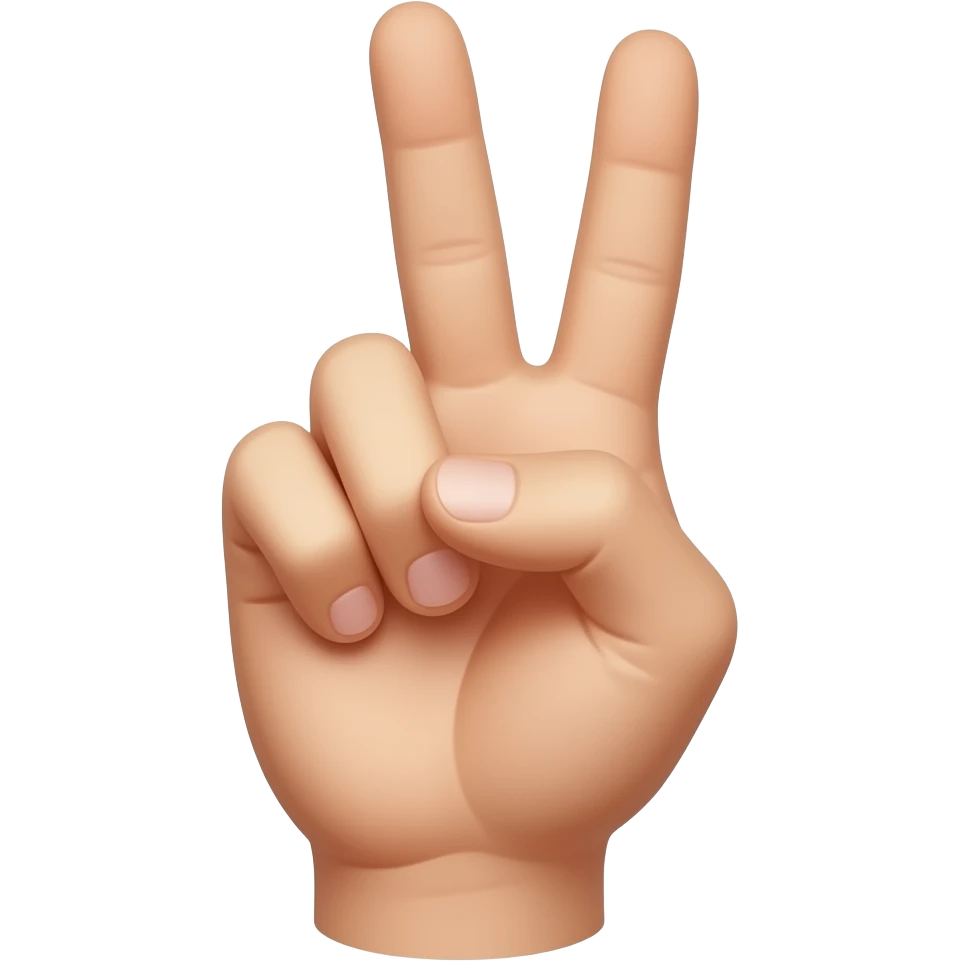 peace sign with thumb out (5 fingers) emoji