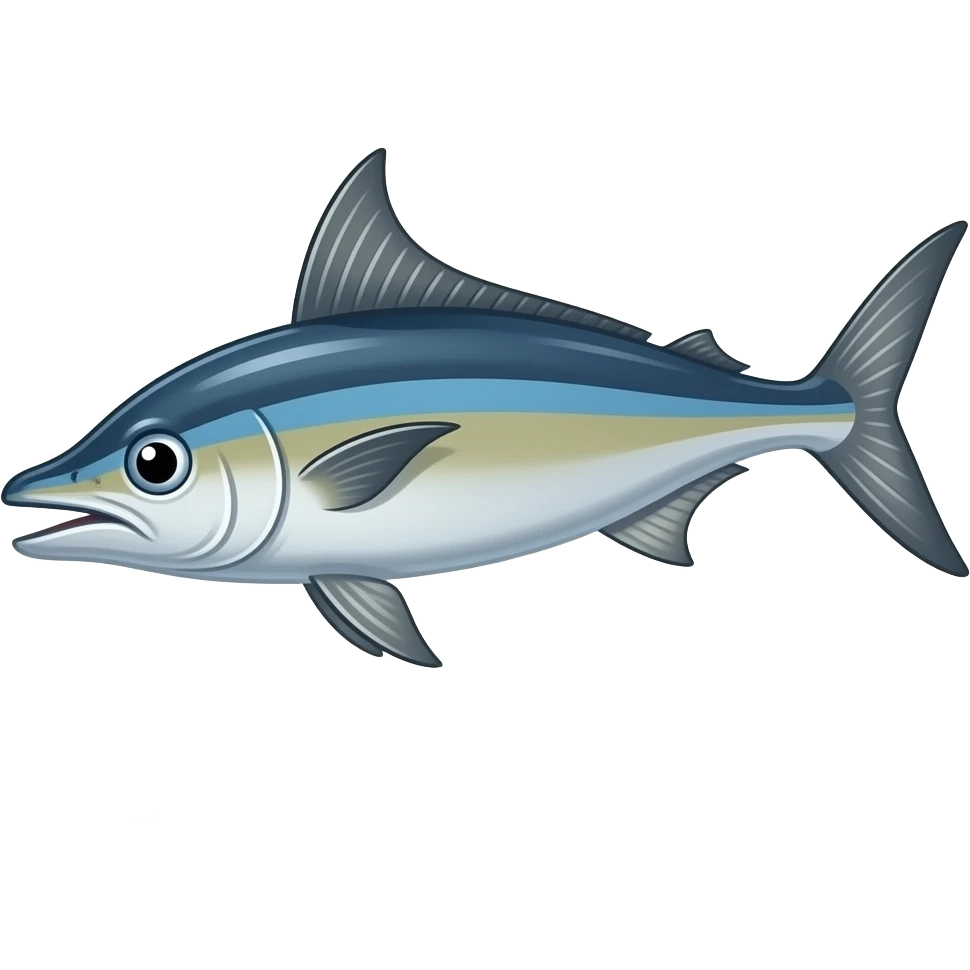 create a flying fish with long fins emoji