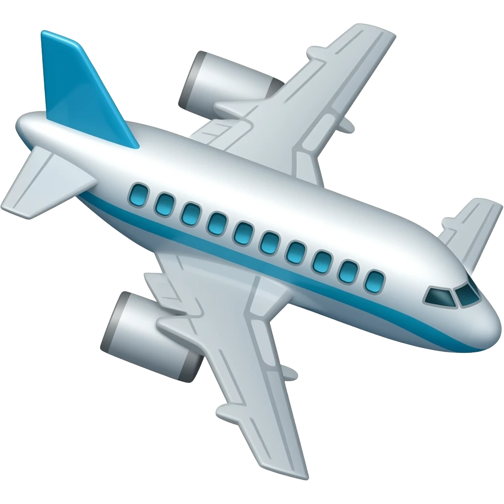 A plane emoji
