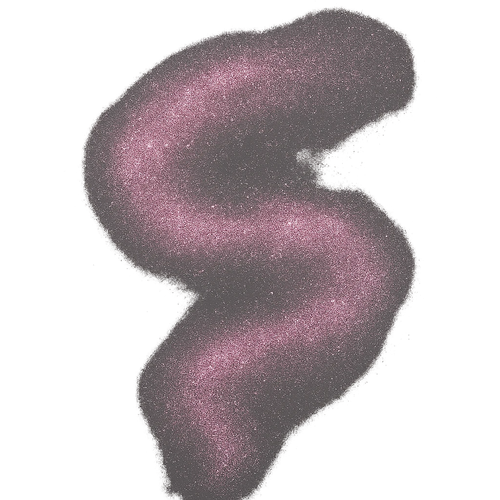 swirl of pink glittery powder in the air, sparkling effect, floating particles, no background emoji