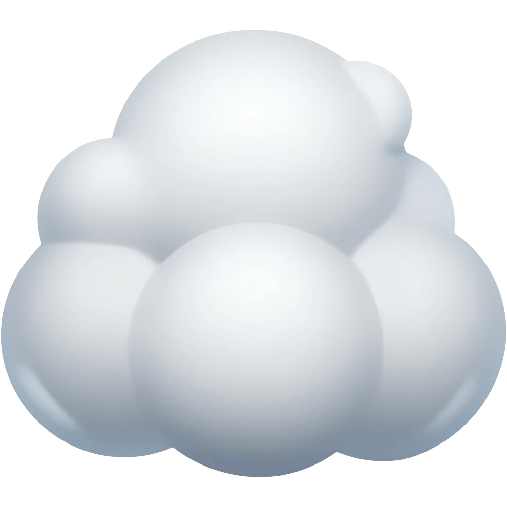 fluffy cloud emoji