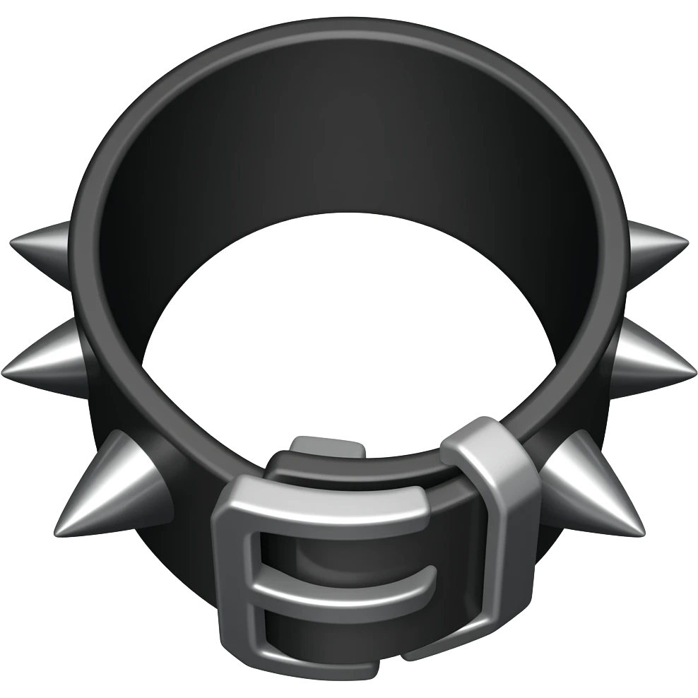 black collar with spikes emoji