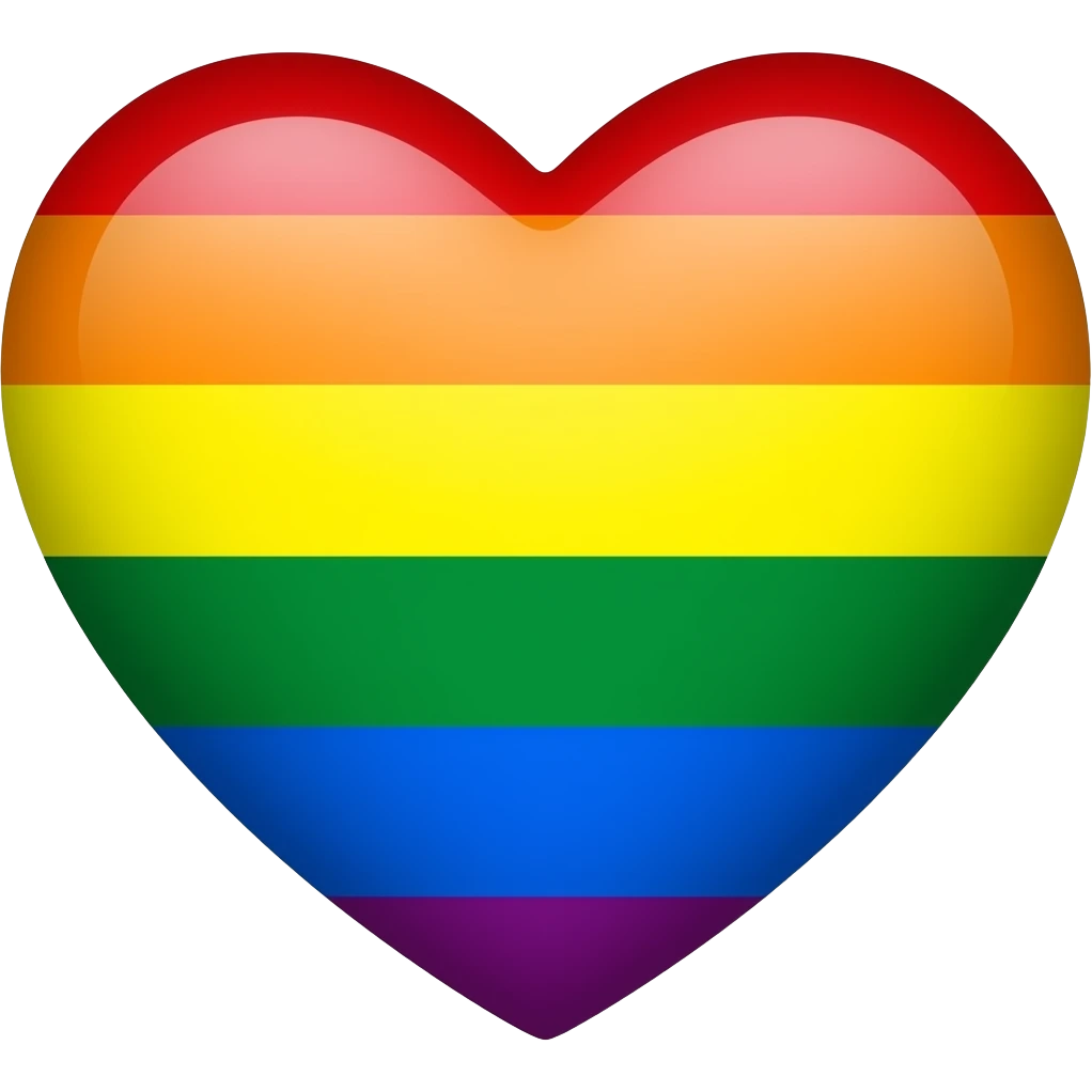 LGBT Progress flag heart emoji