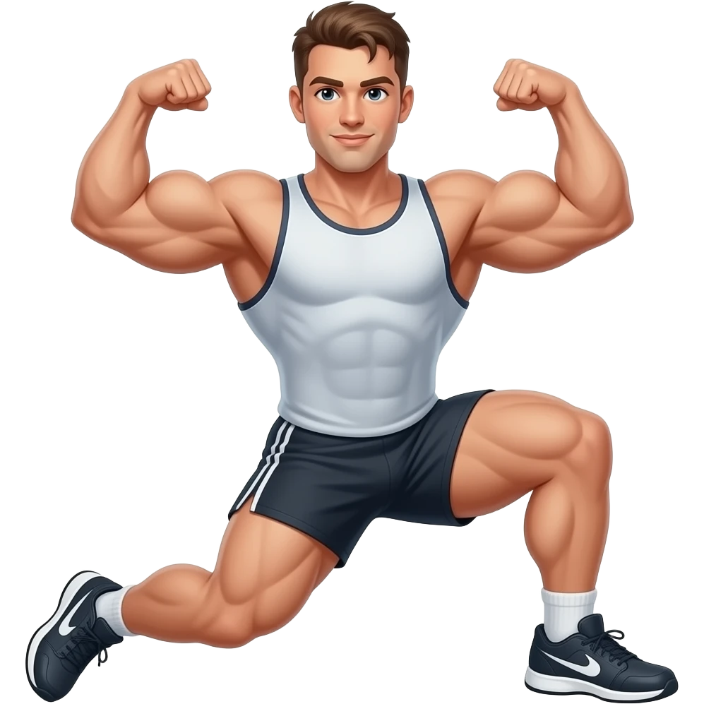Leg muscle group flexed (body builder) emoji