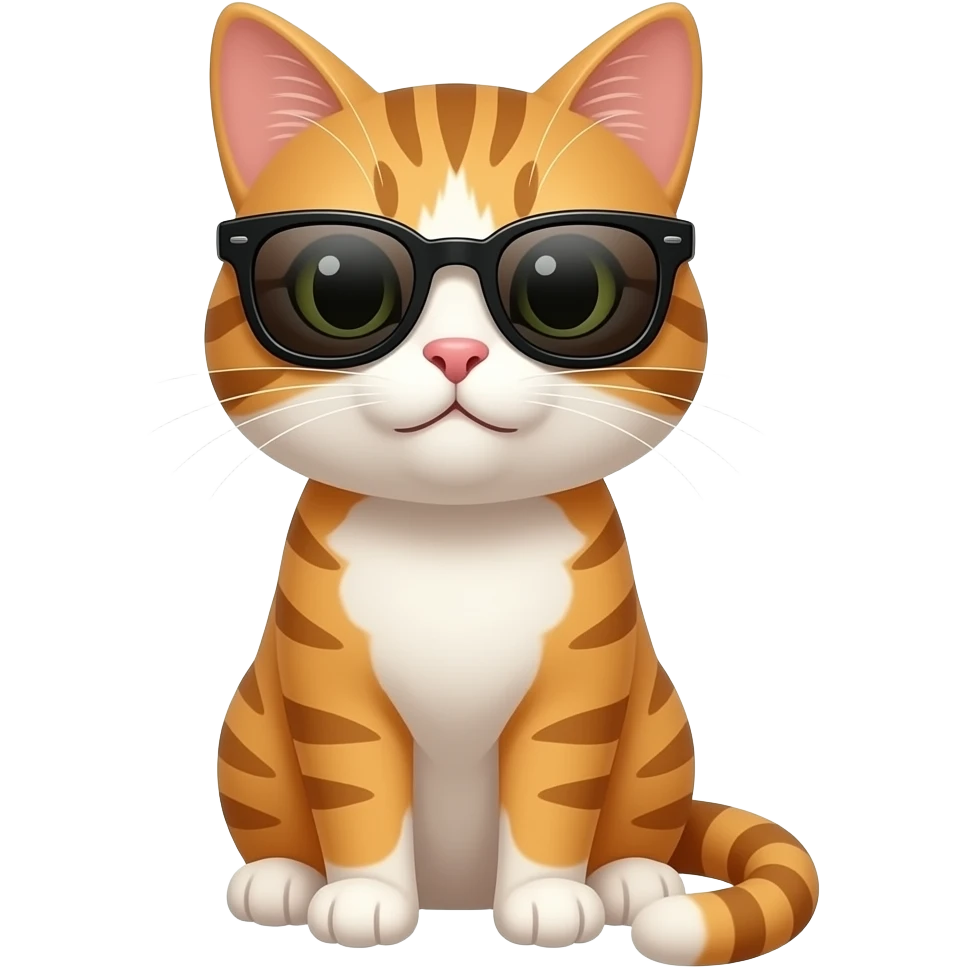 Cat wearing sunglasses emoji