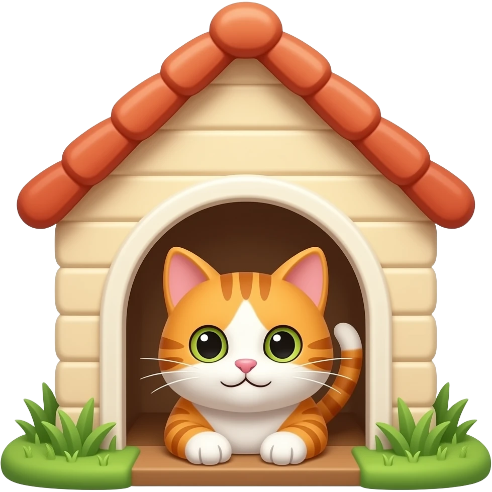 cat  pet house emoji