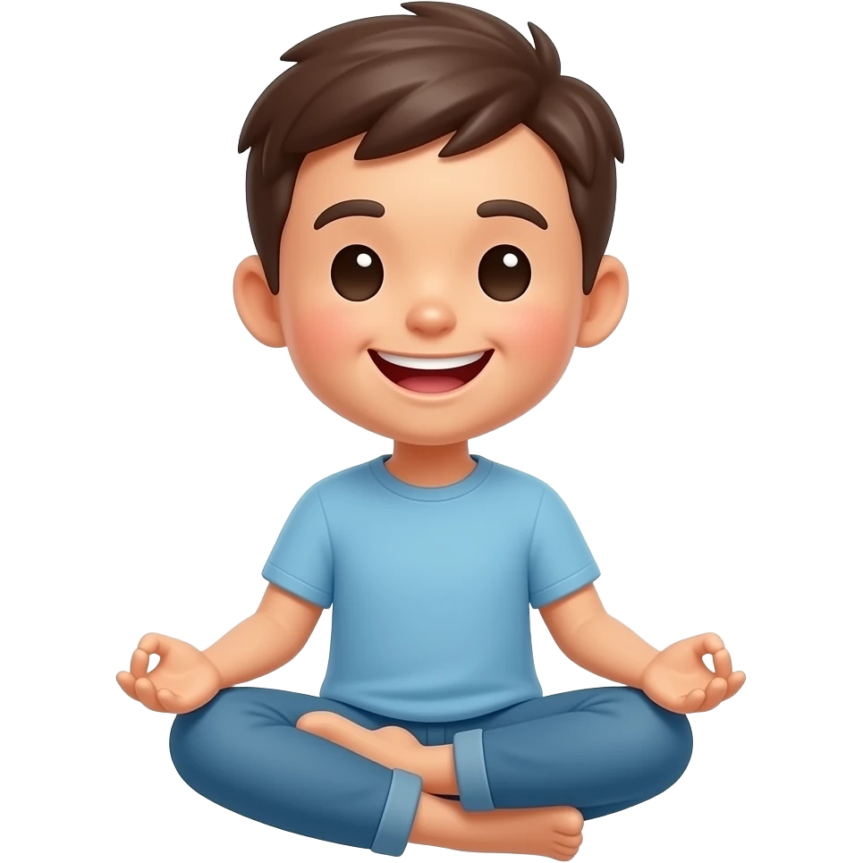 meditation cute smiley happy emoji