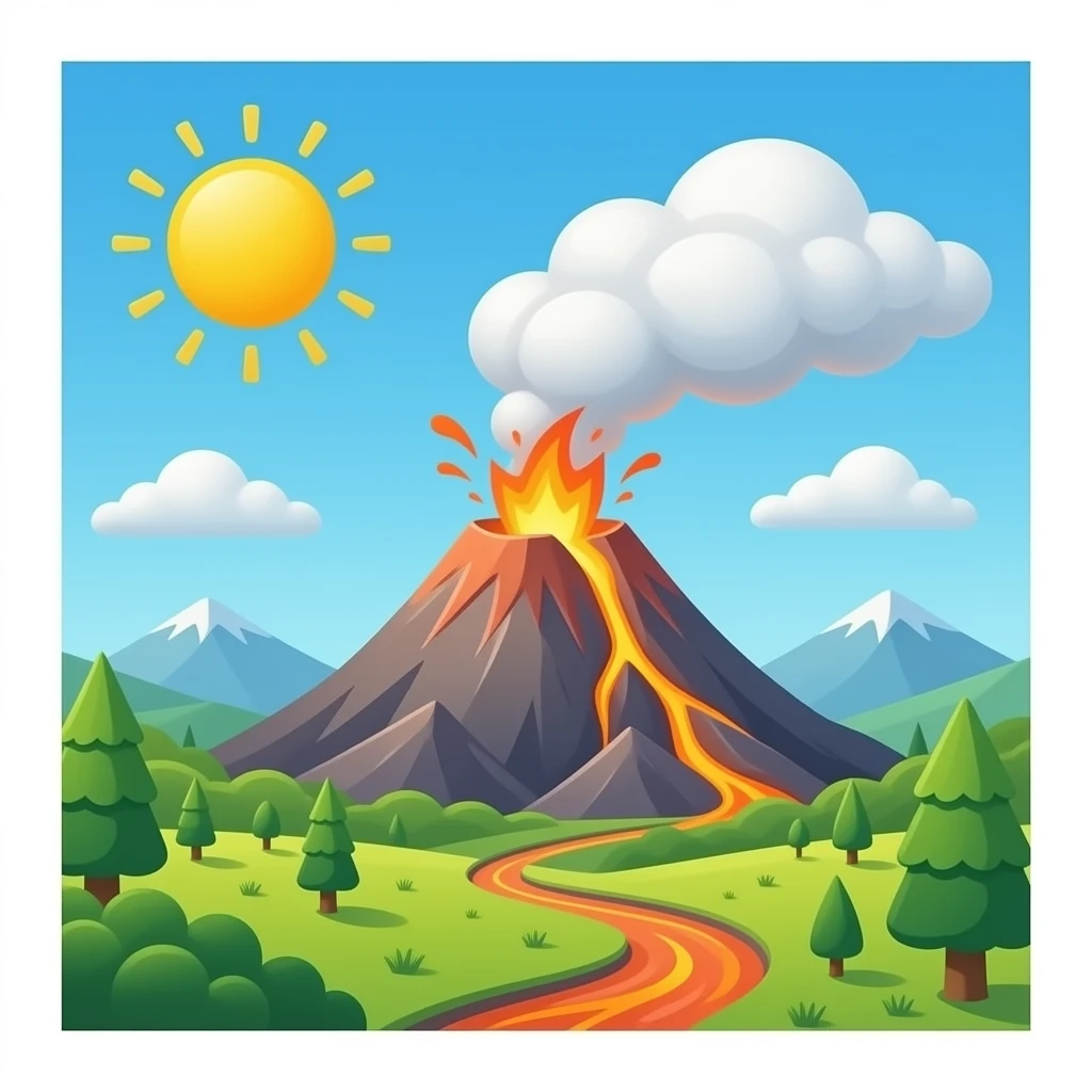 volcano emoji