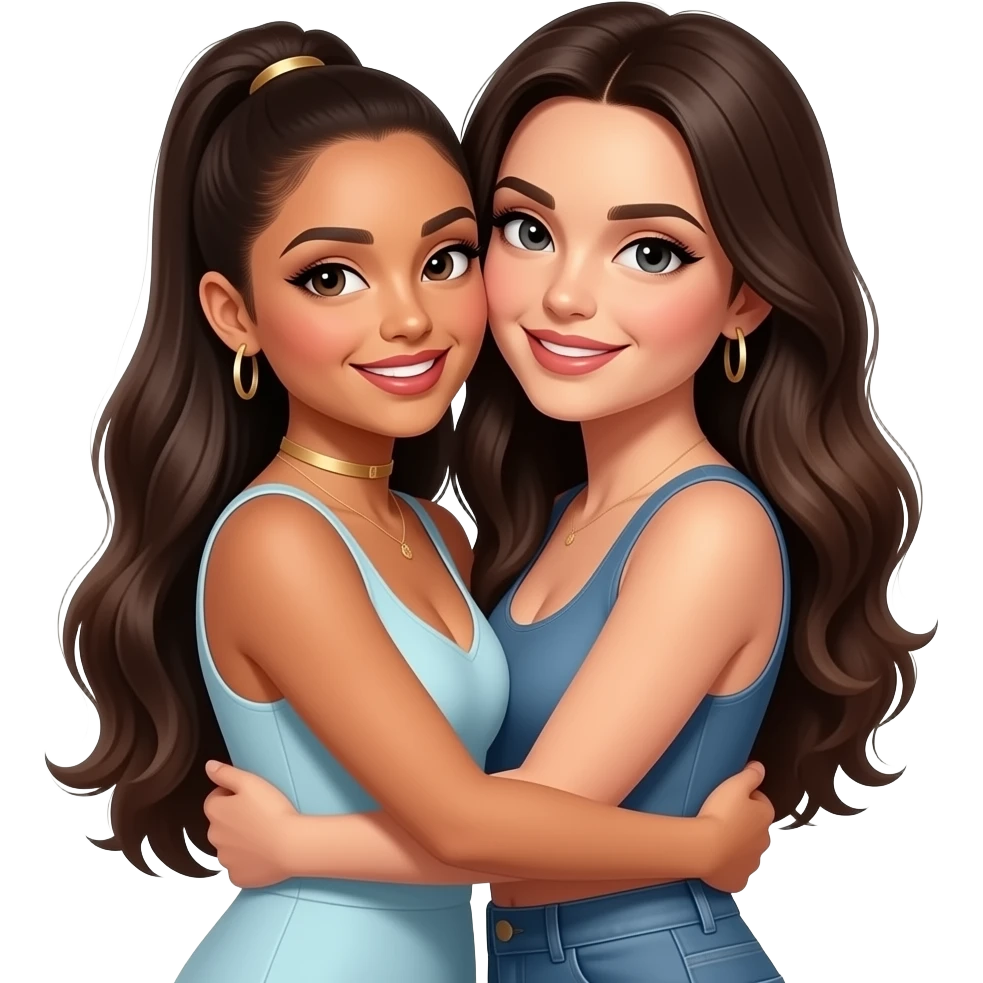 ariana grande hugging naomi scott naked emoji