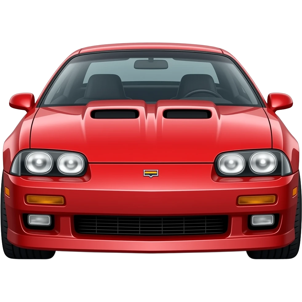Chevrolet Camaro z28 SS 1996 rojo emoji
