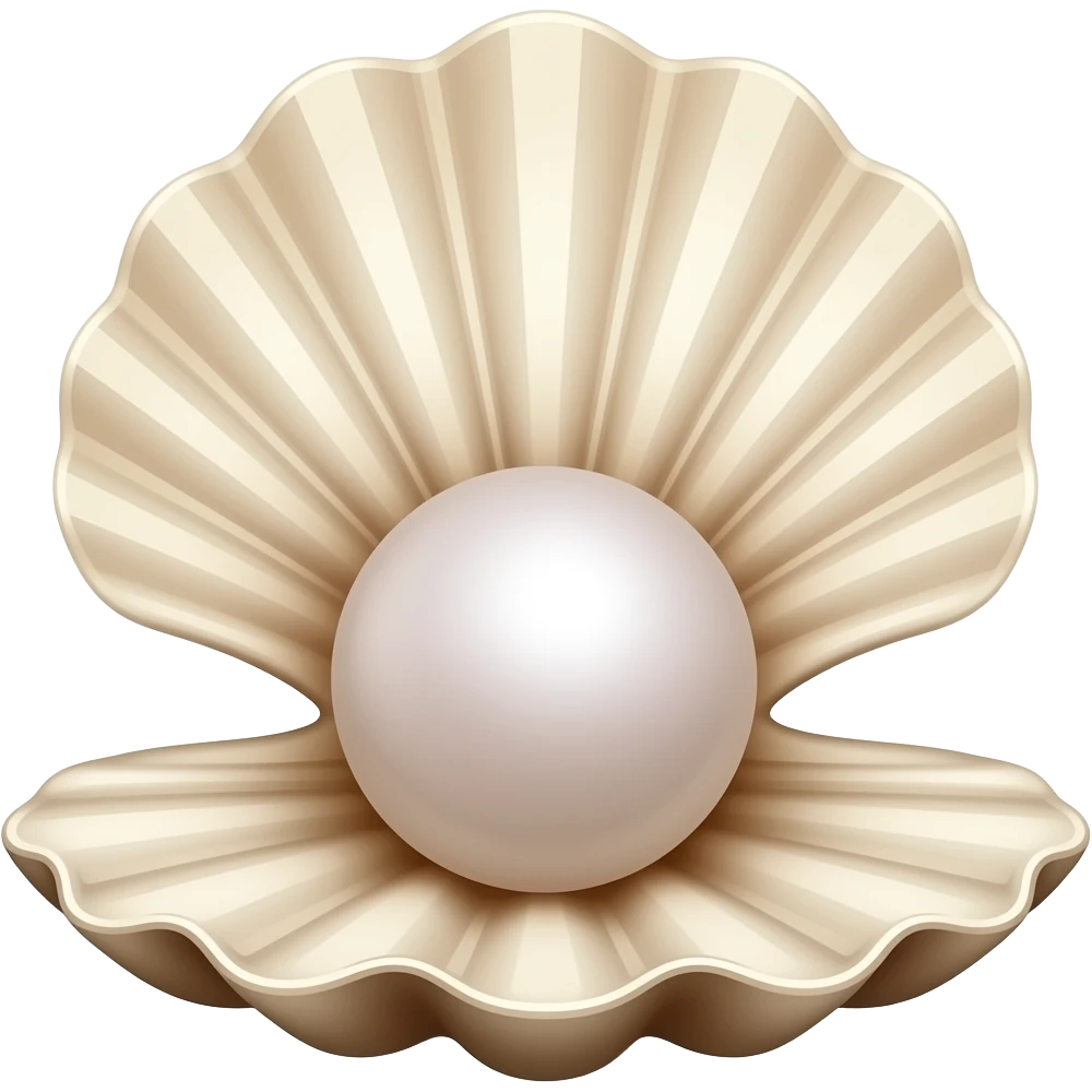 differnt shell with pearl emoji