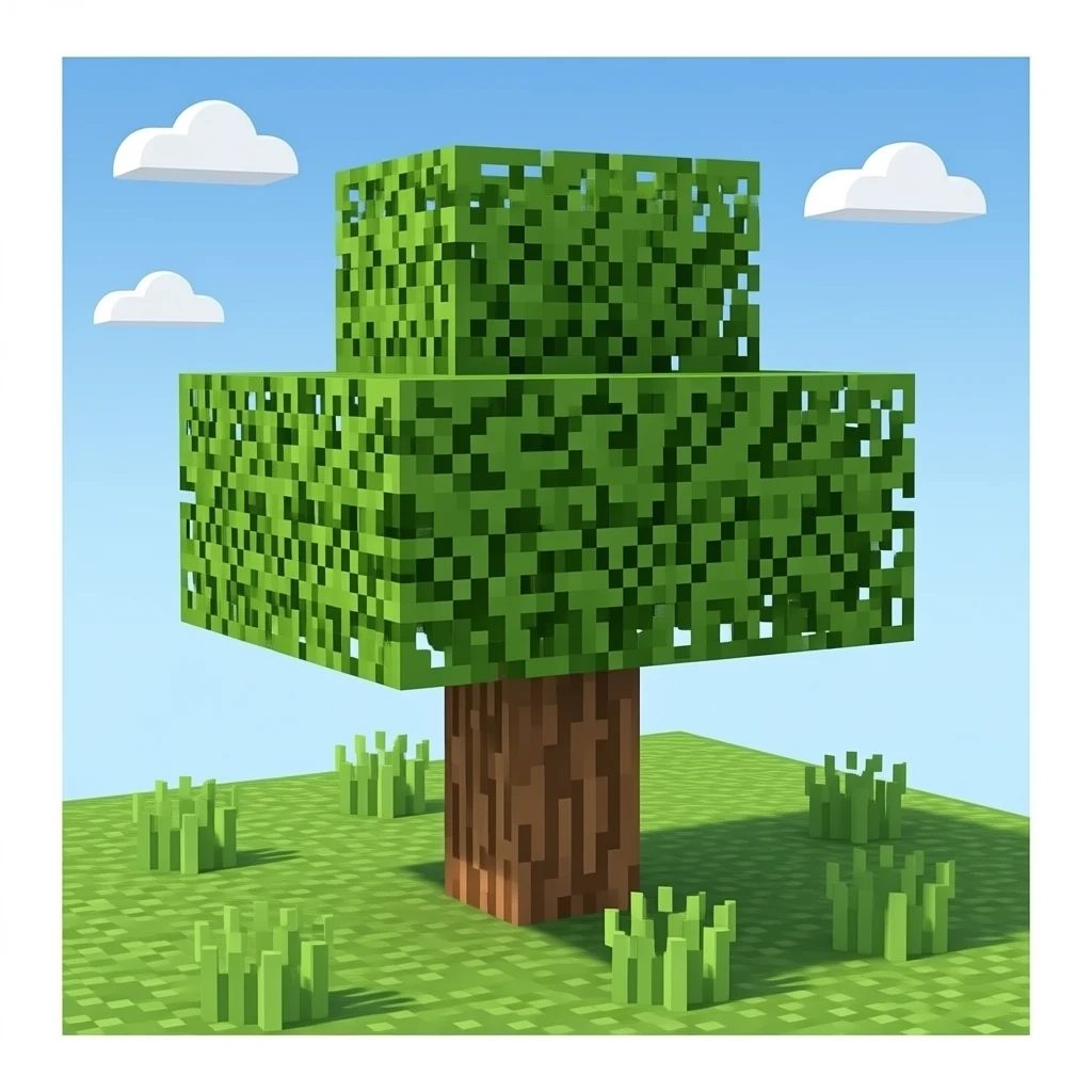 Minecraft tree emoji