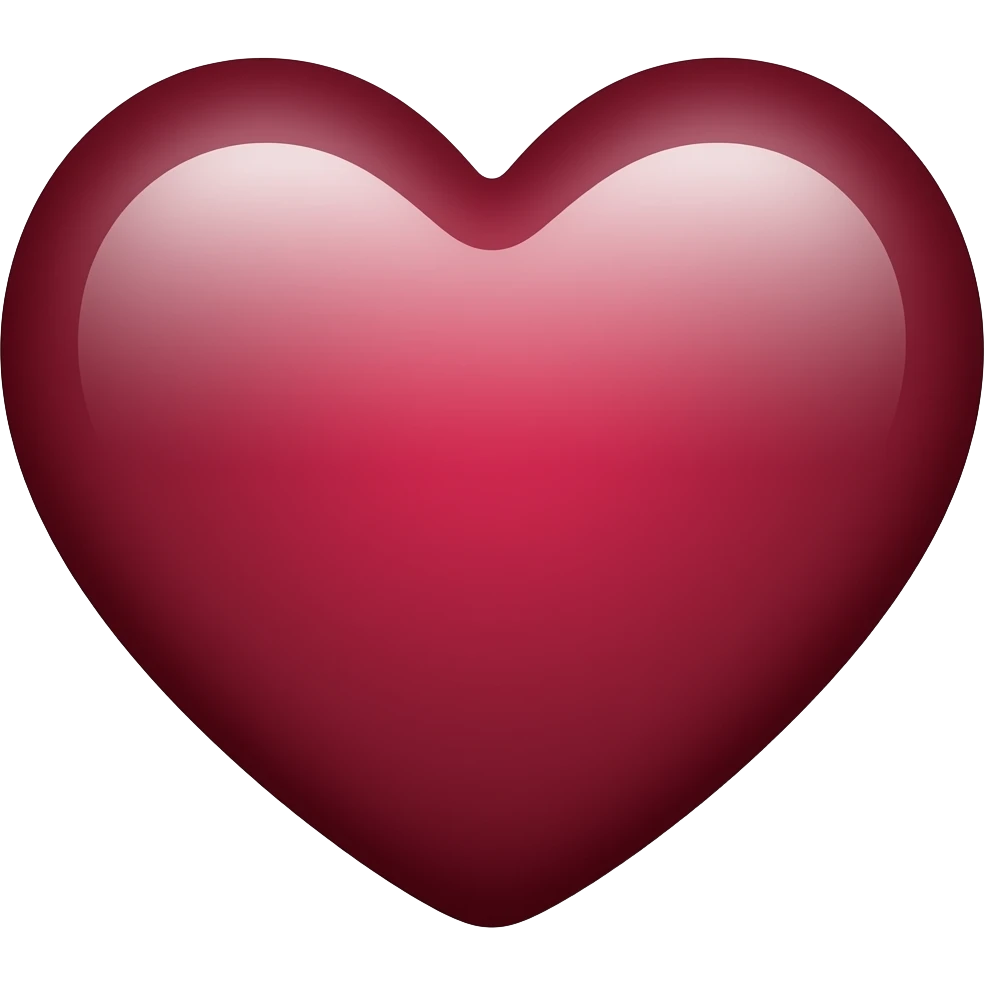 Maroon heart emoji