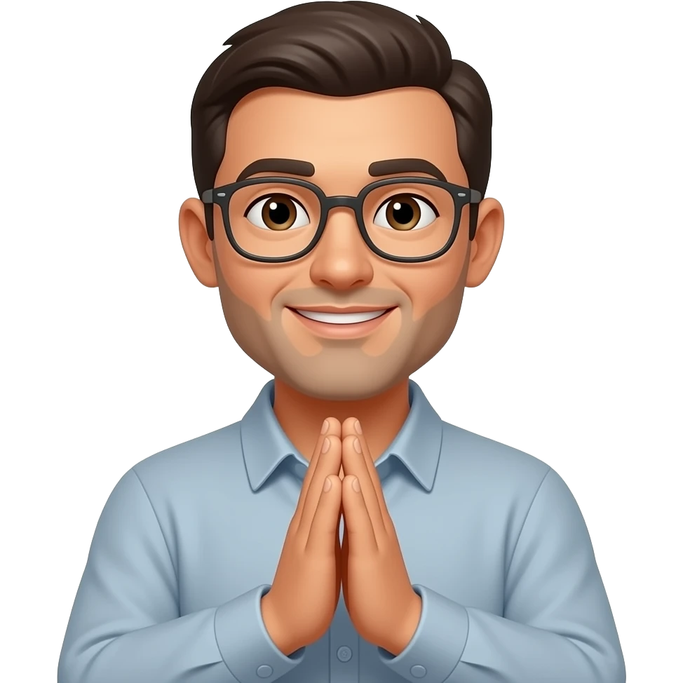 A person saying something is significant to say a prayer daily emoji
