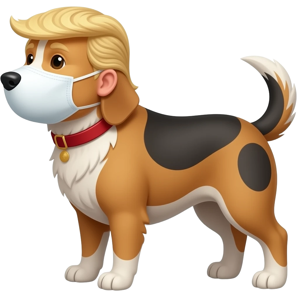 PERRO TRUMP CUERPO COMPLETO SIN MASCARA emoji