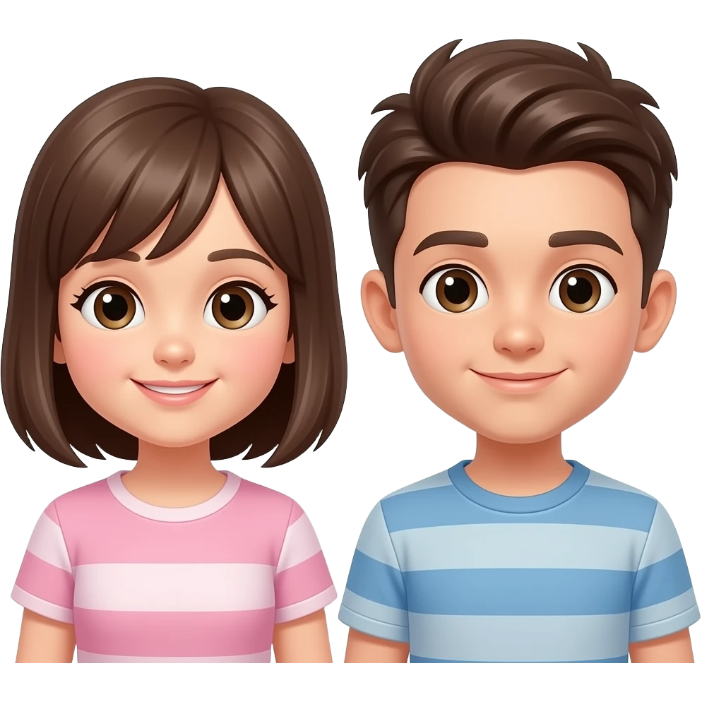 Open girl and boy emoji