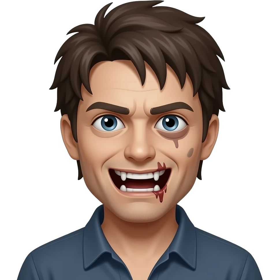 🧟‍♂️ with bangs emoji