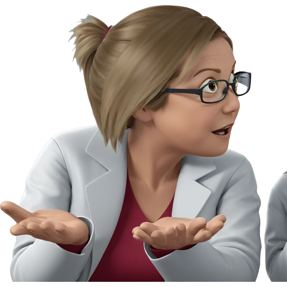 scientist duo in lab coats emoji