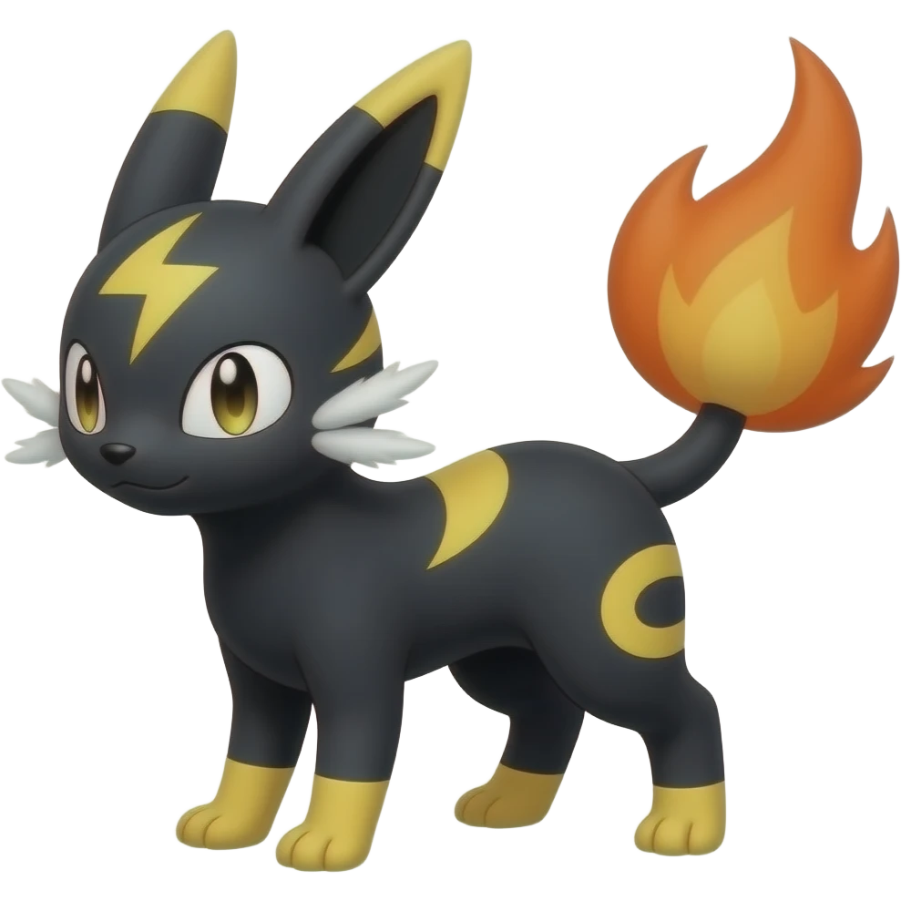 Absol-Shinx-Minccino-Quilava-Fakemon-Pokemon-hybrid emoji