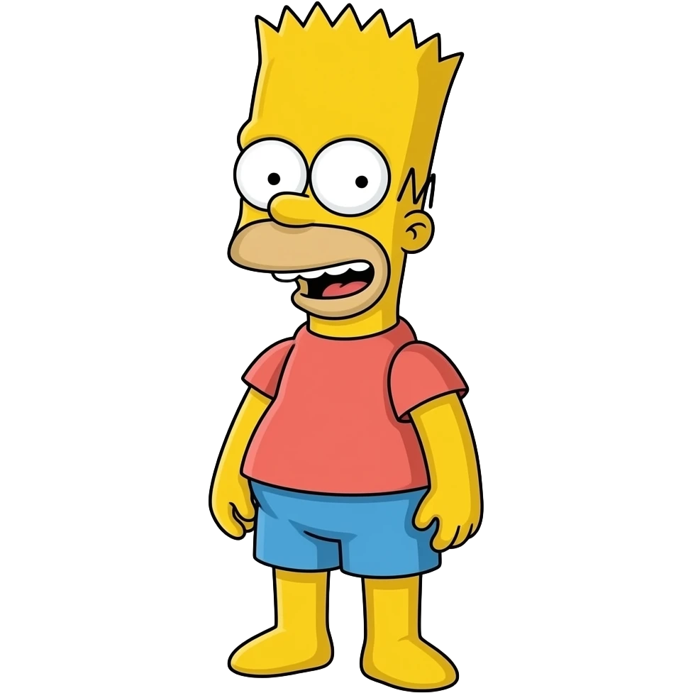 The Simpson Show: Bart Simpson emoji