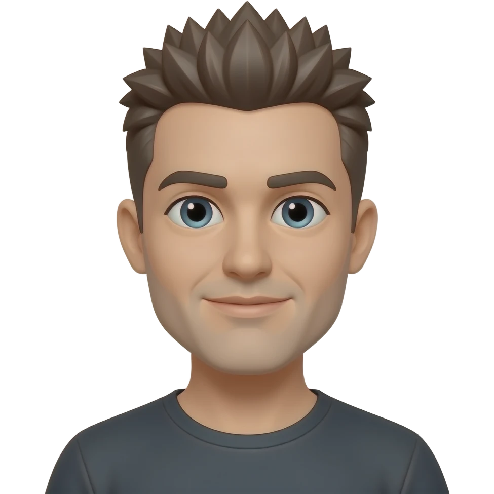 man with spike hair emoji