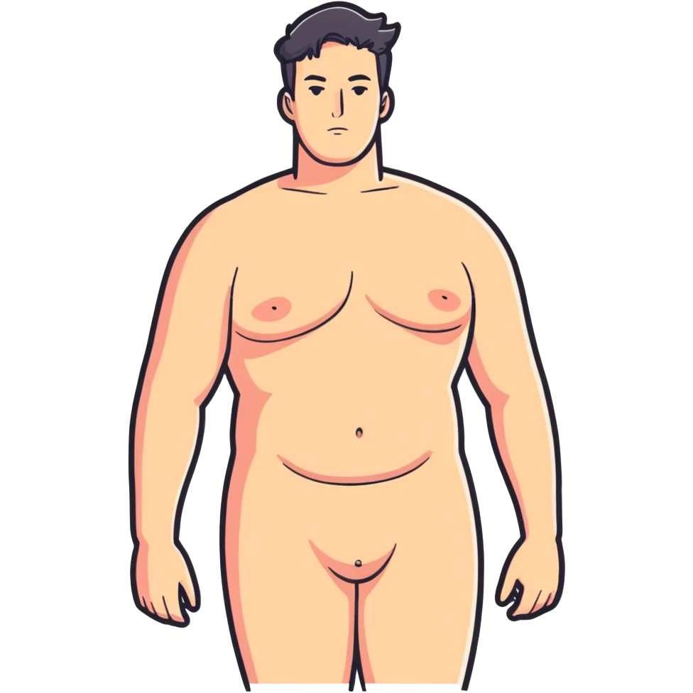 Man with ginormous  boobies emoji