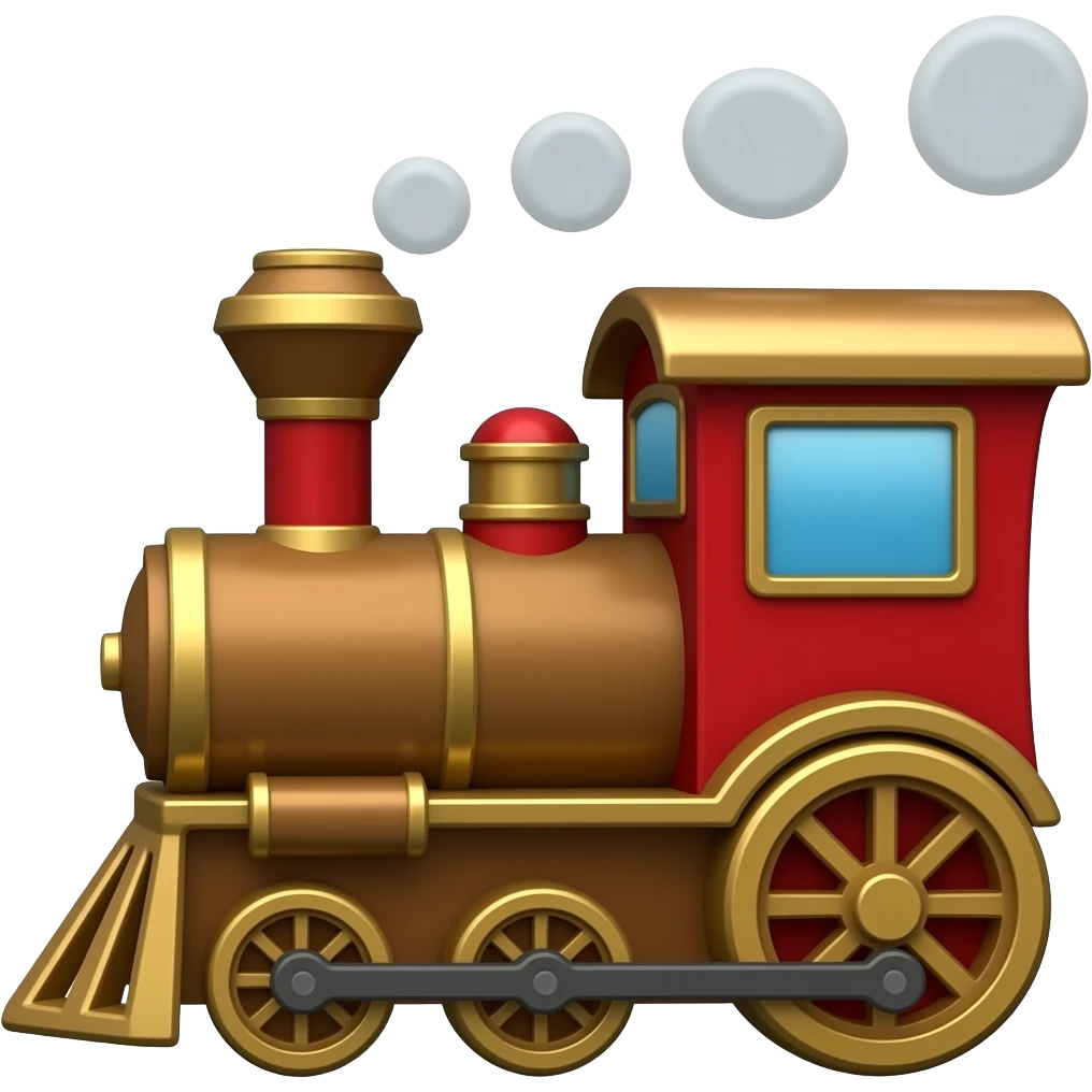 Santa train emoji