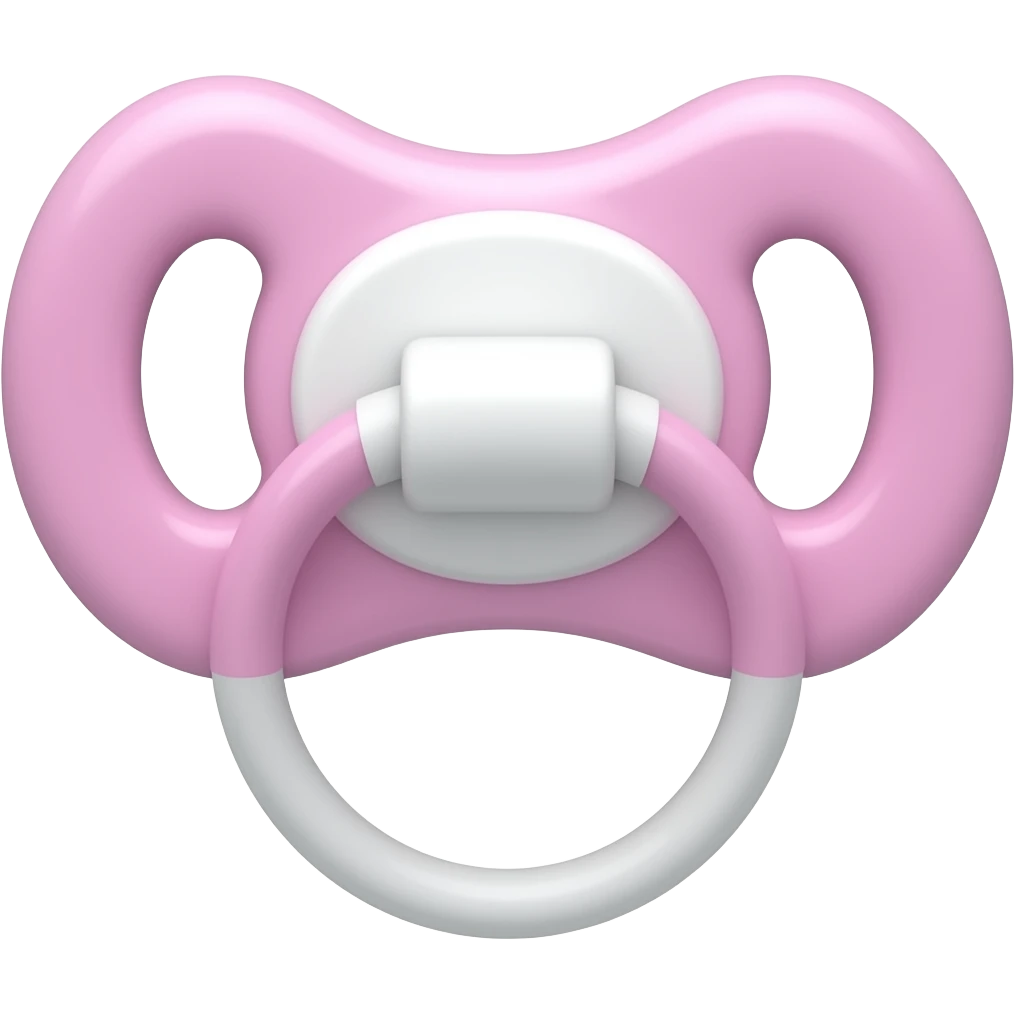 light pink baby pacifier emoji