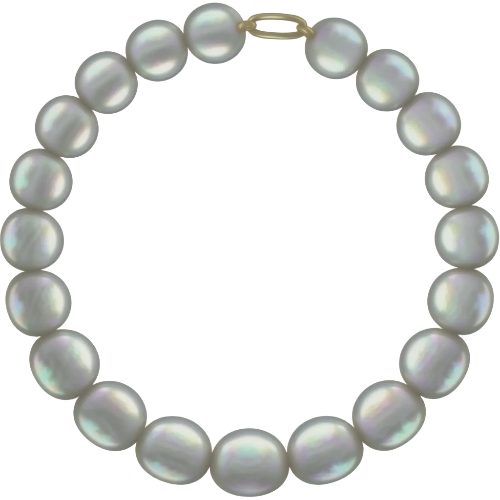 mother-of-pearl necklace emoji