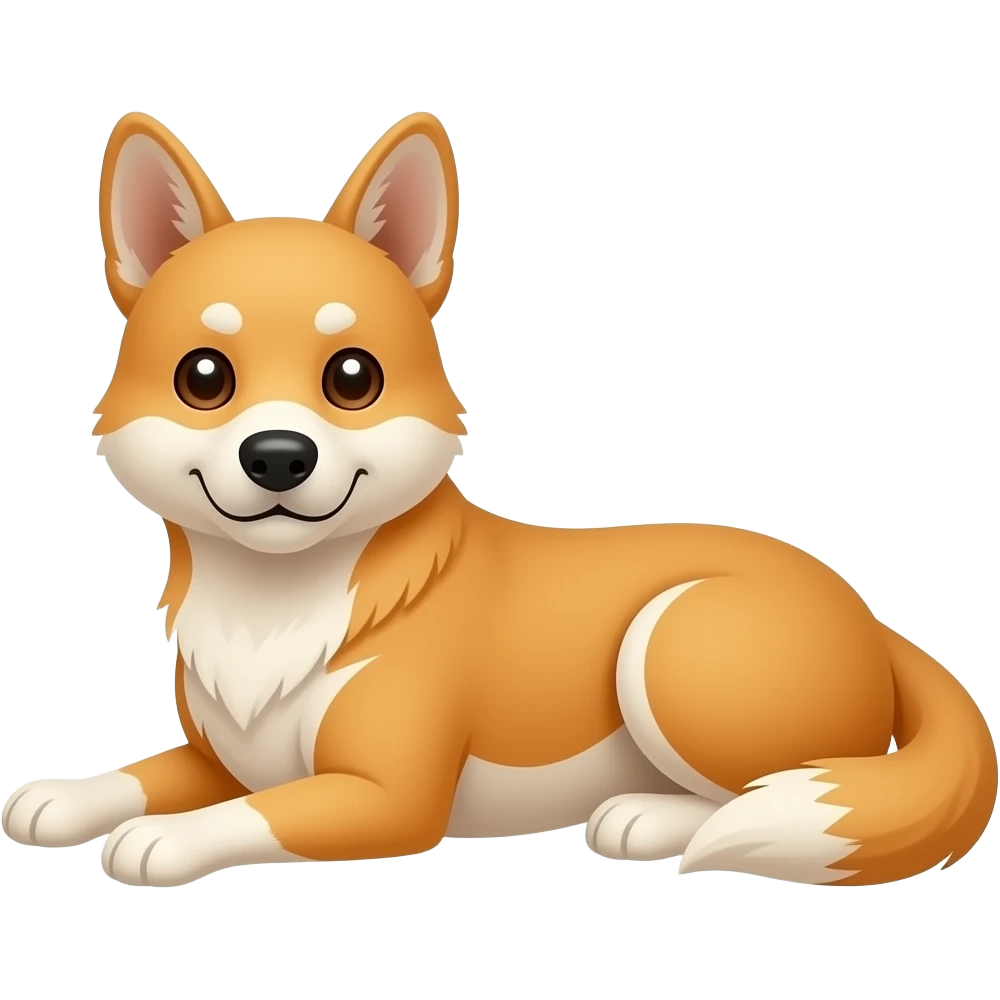 Cartoon dingo lay emoji