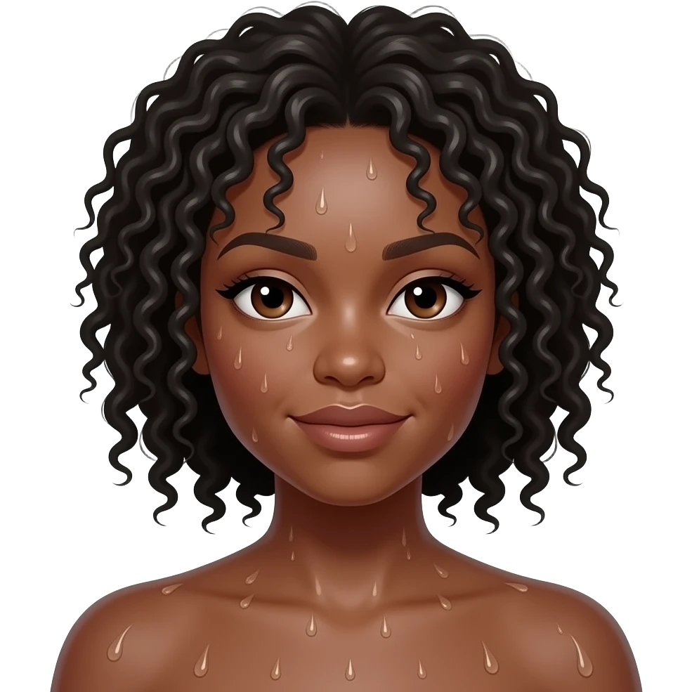 A black woman wet pussy emoji