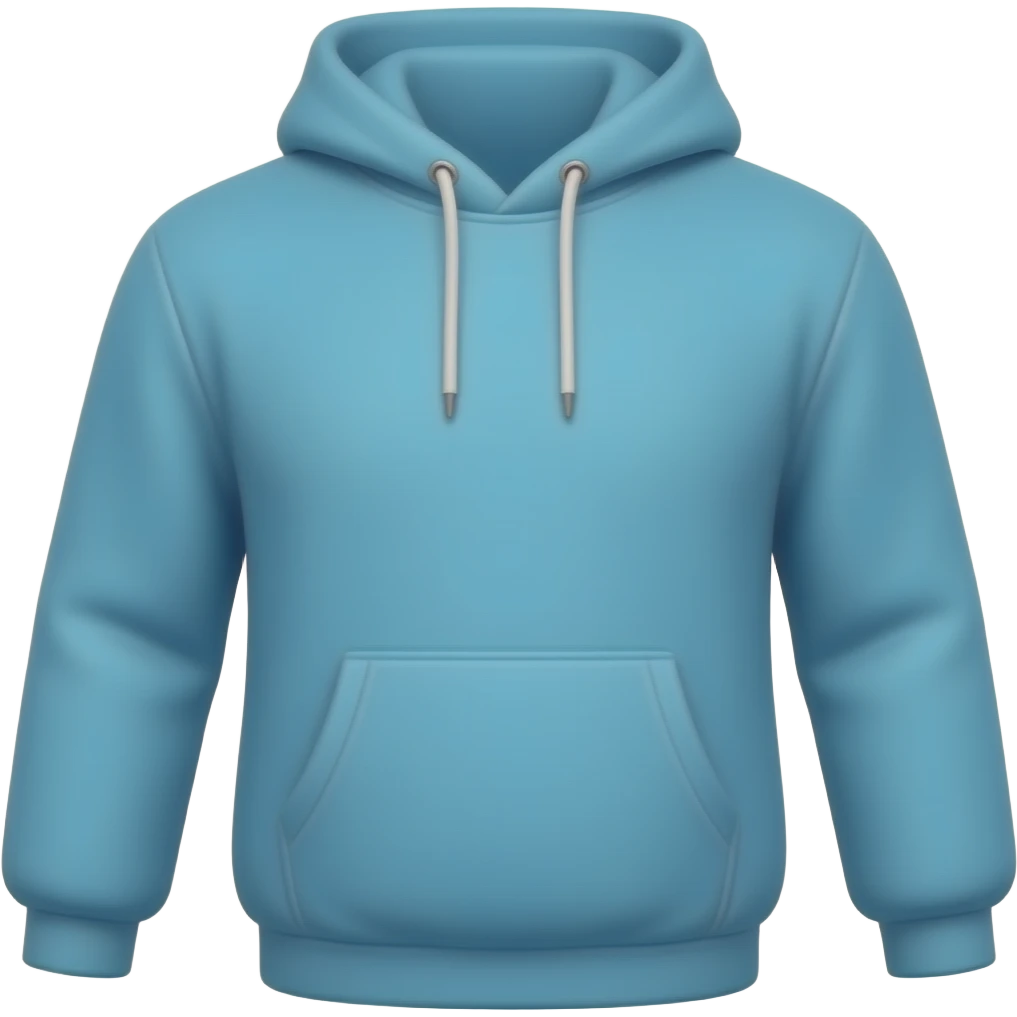 cyan hoodie emoji