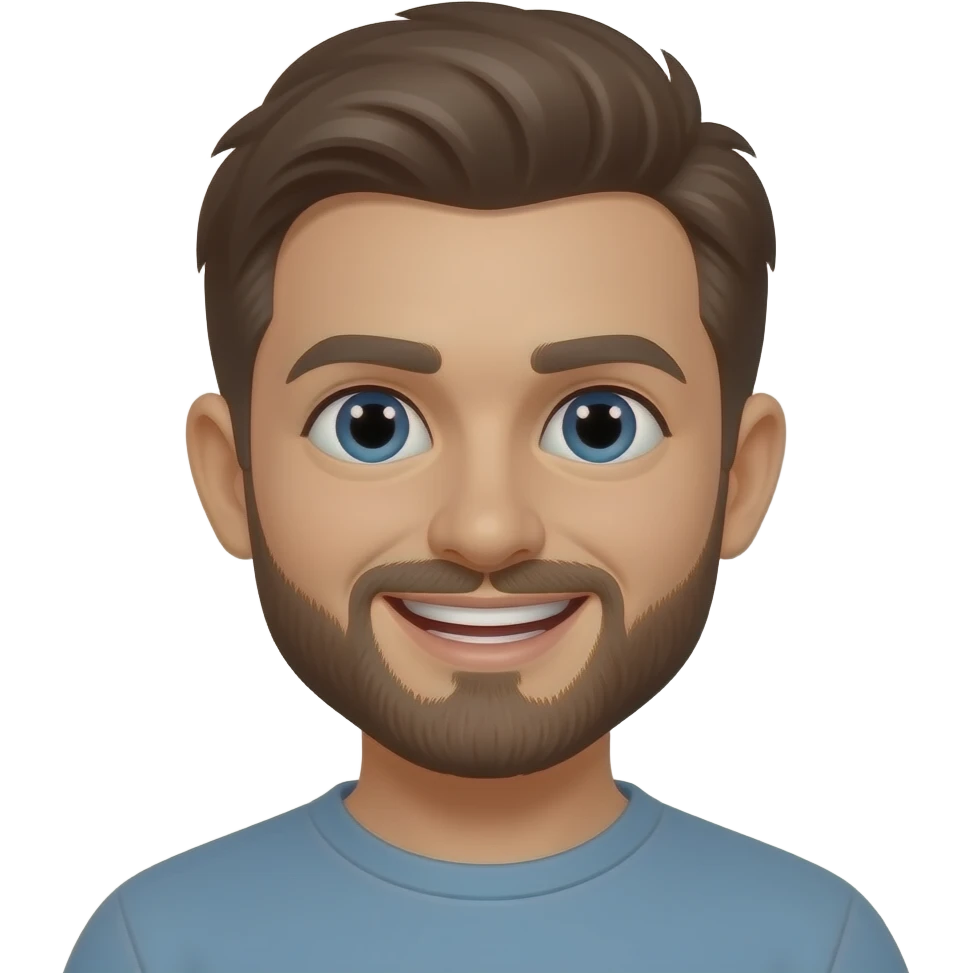 Grinning teeth emoji