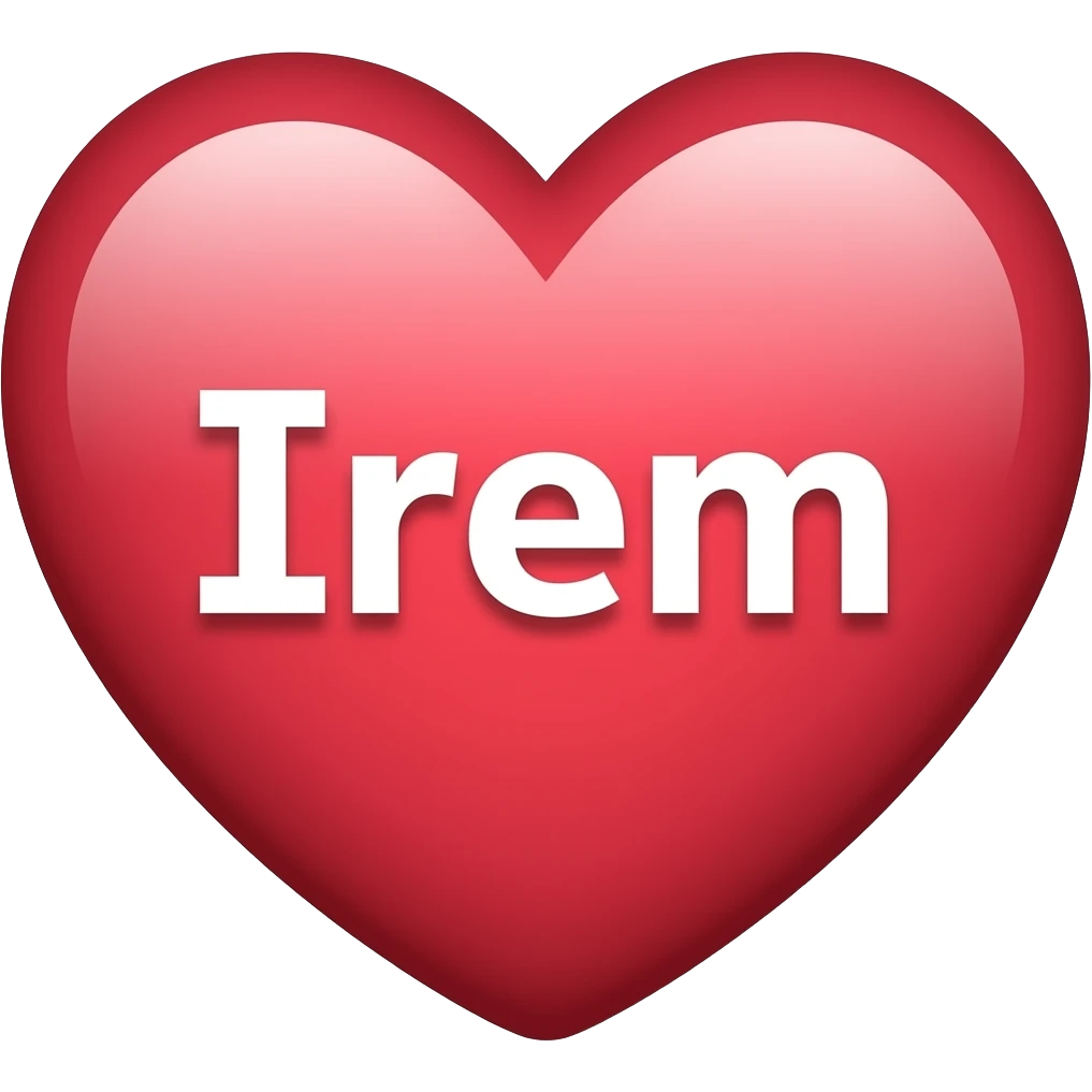 İçinde İrem yazan kalp emoji
