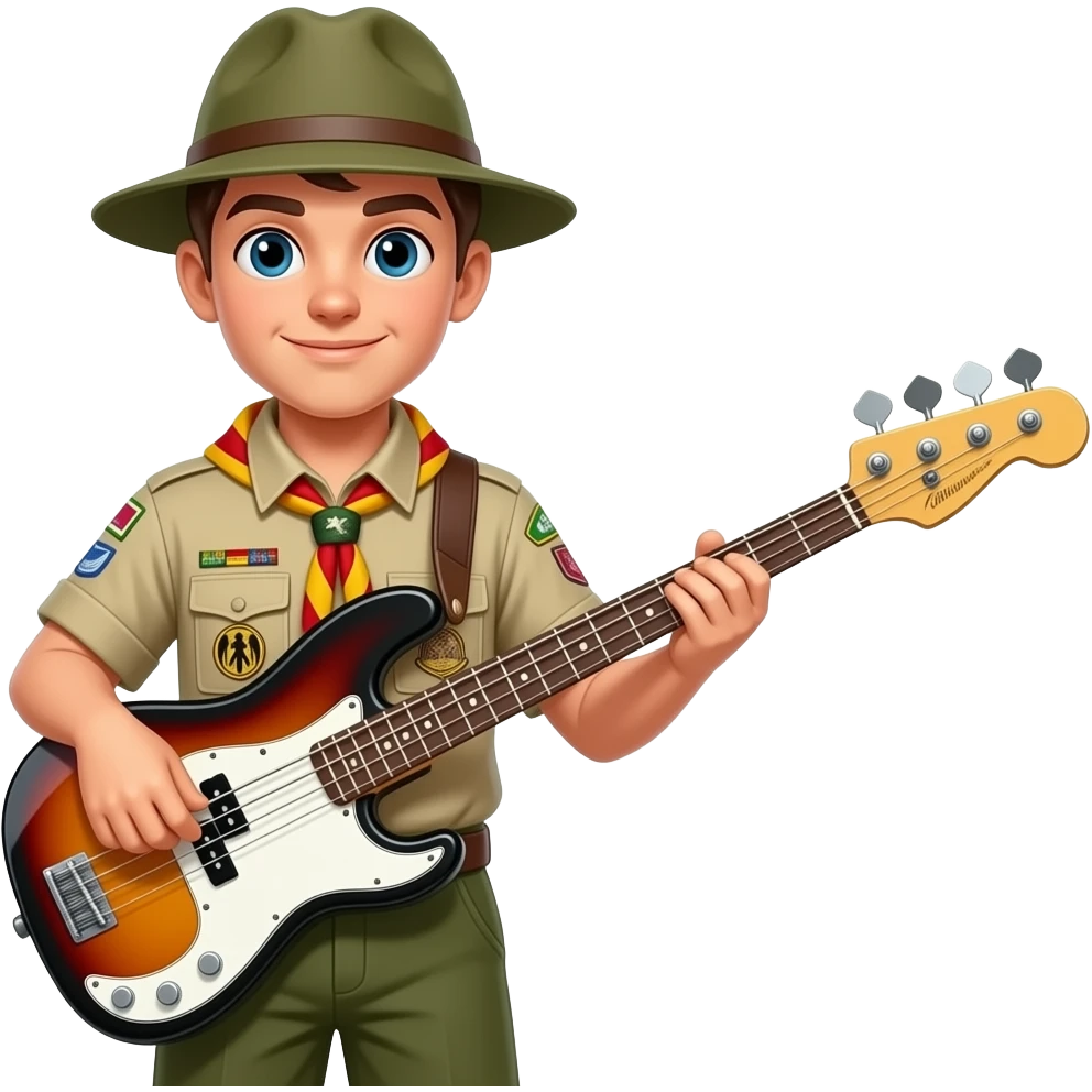 german boyscout mit bass emoji