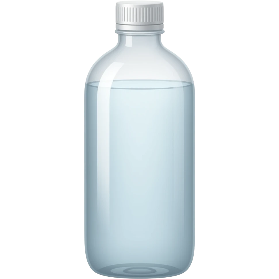 EMOJI BOTELLA DE AGUA ESTILO IPHONE COLOR BLANCA emoji