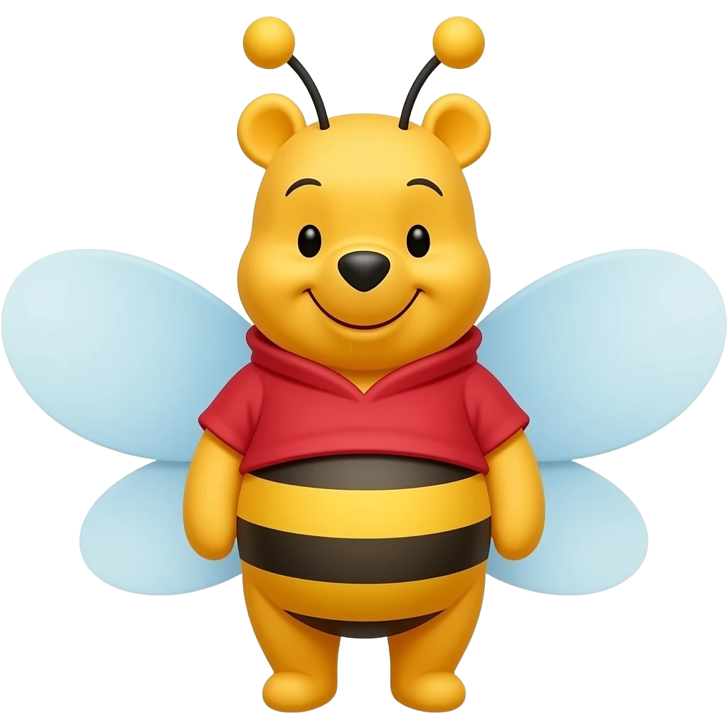 winnie the pooh dressed as a bee emoji