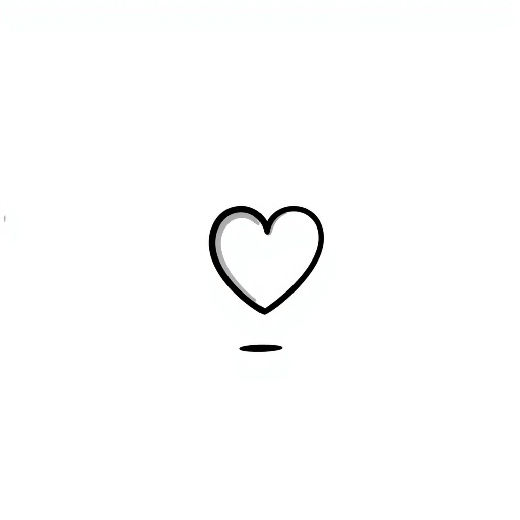 hand drawn heart emoji
