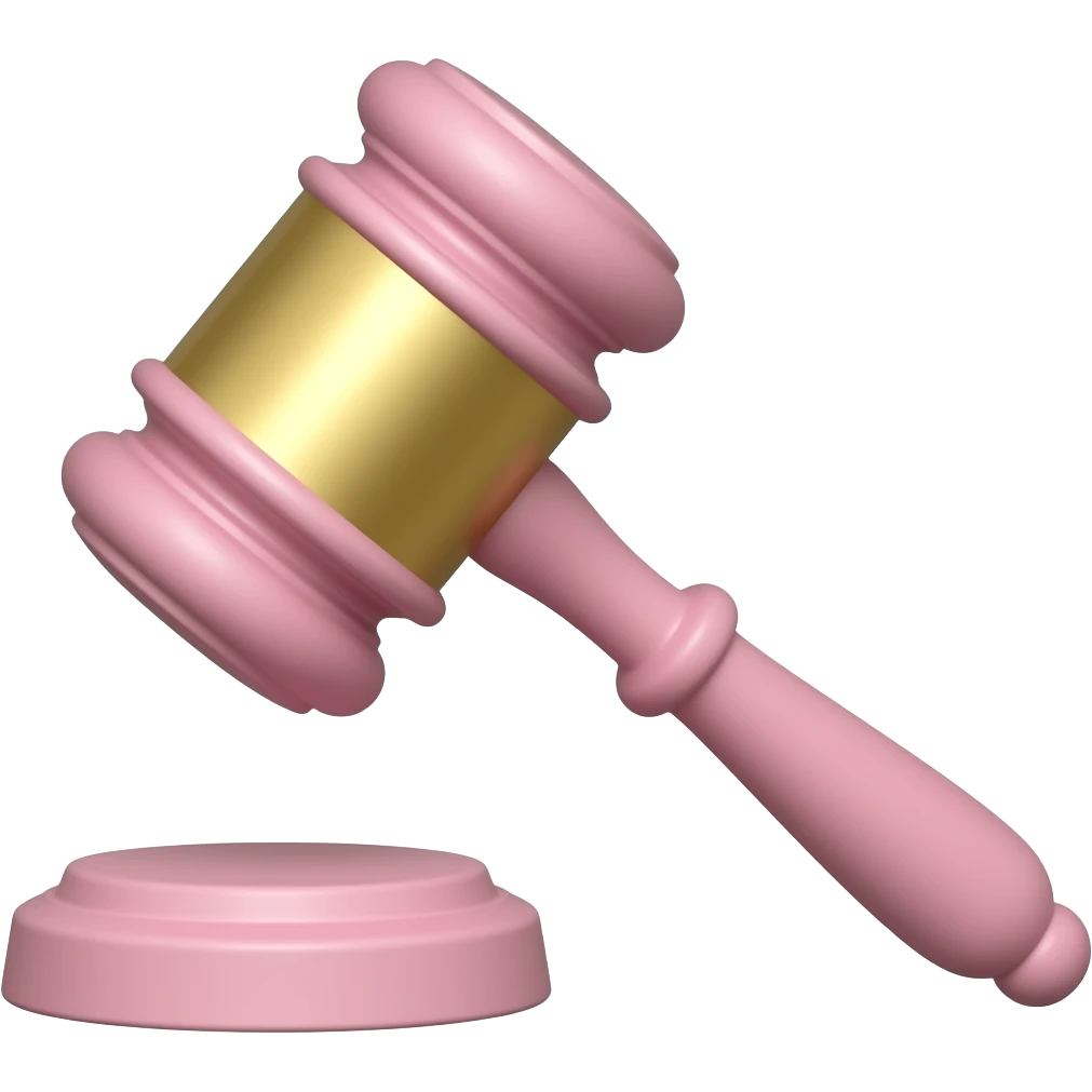 Pink Gavel  emoji emoji