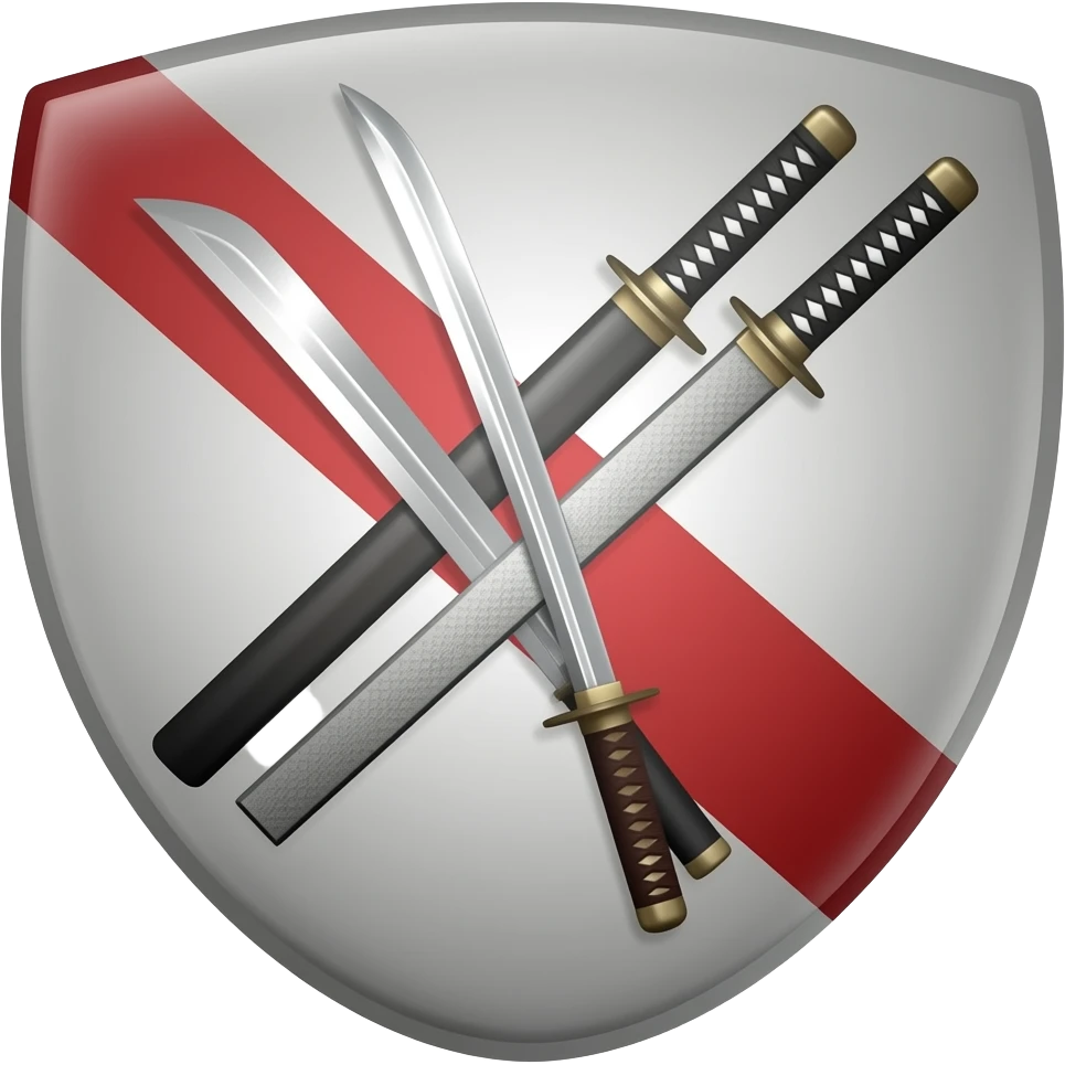 3 katanas blason emoji