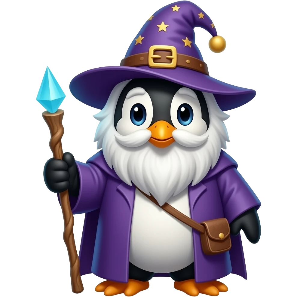 Penguin Wizard emoji