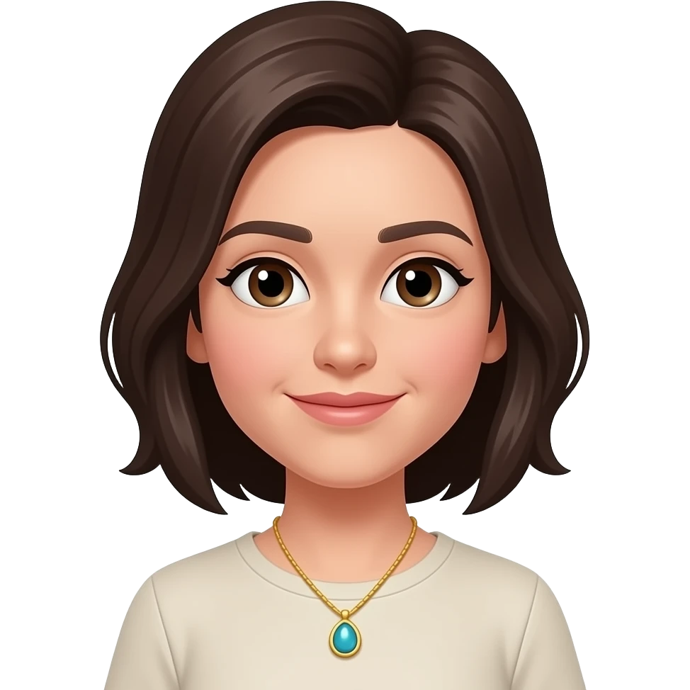 above photo with necklace emoji