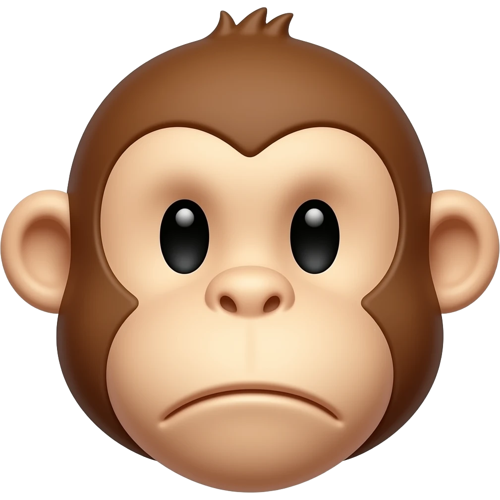 A monkey mindblown (only the head) emoji