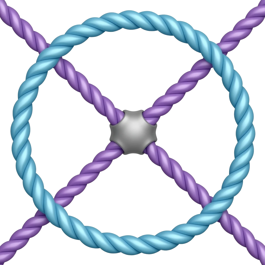 Blue and Purple Ropes for bondage emoji